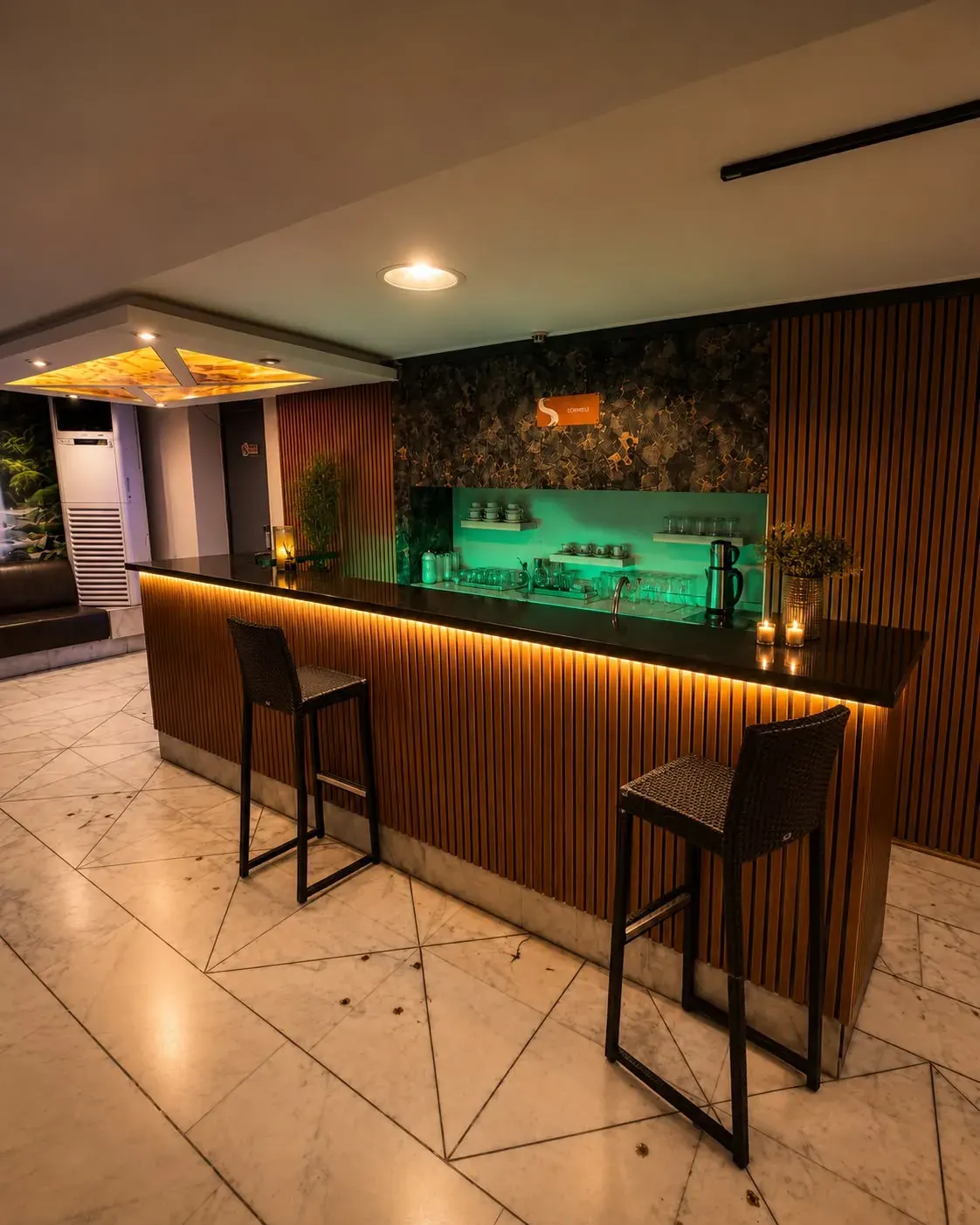 Sürmeli Spa Lüks Dinlenme Alanı ve Bar Köşesi